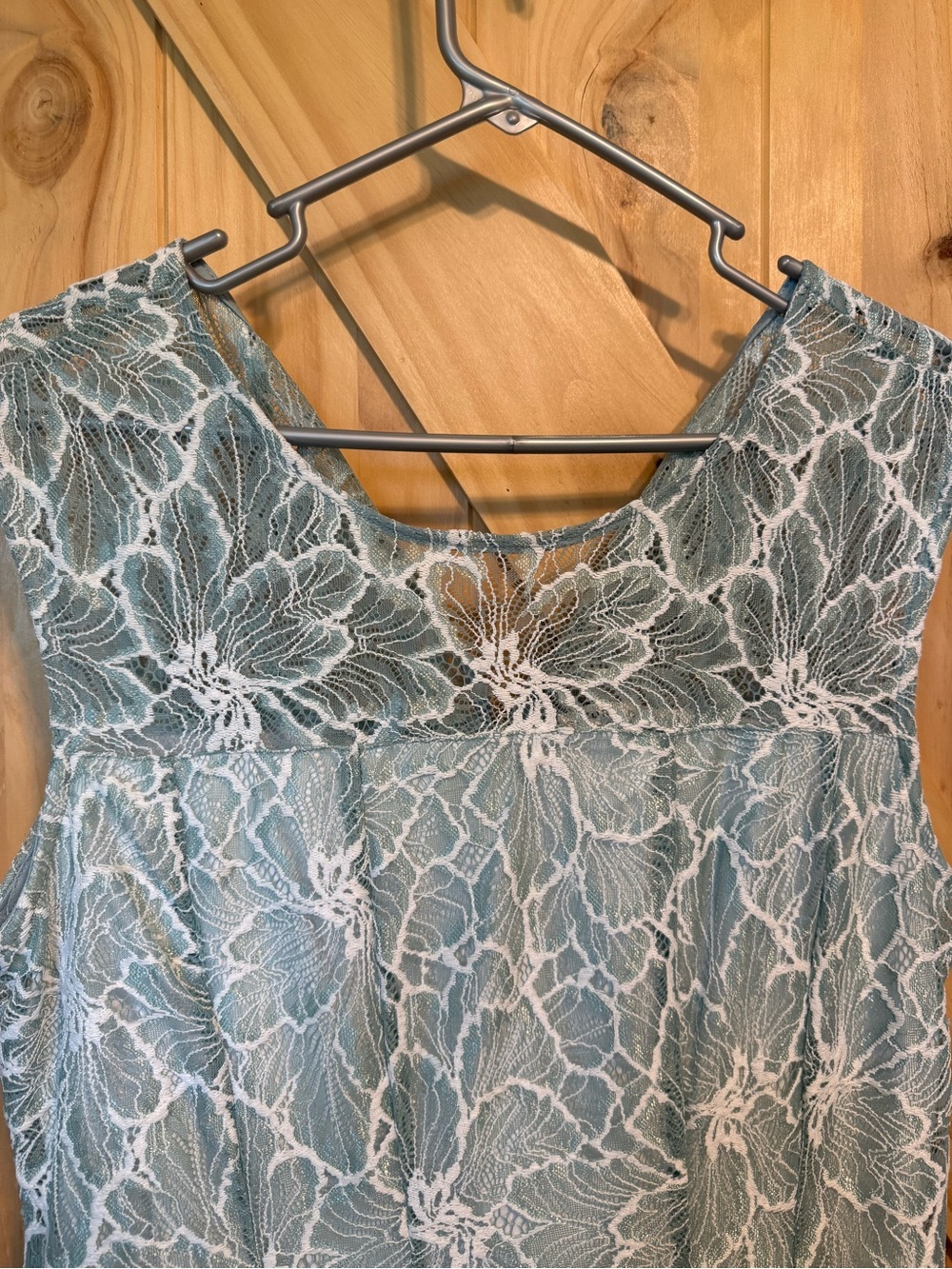 Sandra Darren soft Green Floral Lace Midi Dress - Picture 4 of 11